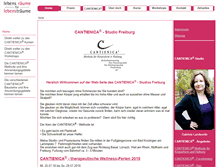 Tablet Screenshot of cantienica-freiburg.de